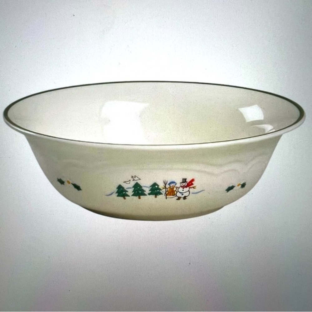 Snow Village by PFALTZGRAFF Vegetable Serving Bowl